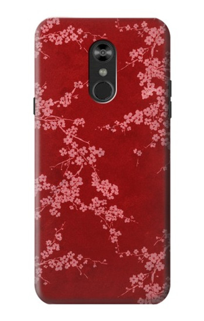 S3817 Red Floral Cherry blossom Pattern Case For LG Q Stylo 4, LG Q Stylus