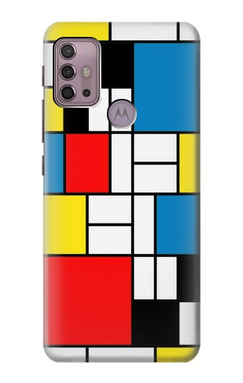S3814 Piet Mondrian Line Art Composition Case For Motorola Moto G30, G20, G10