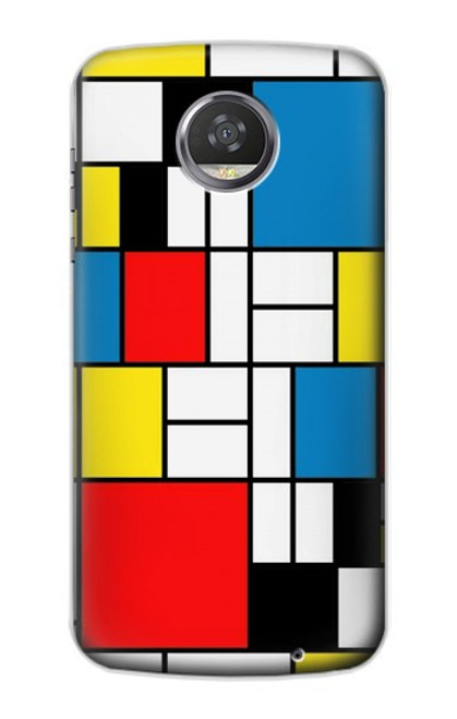 S3814 Piet Mondrian Line Art Composition Case For Motorola Moto Z2 Play, Z2 Force