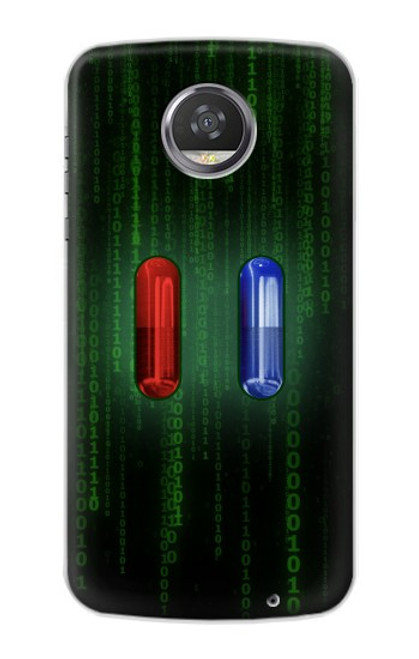 S3816 Red Pill Blue Pill Capsule Case For Motorola Moto Z2 Play, Z2 Force