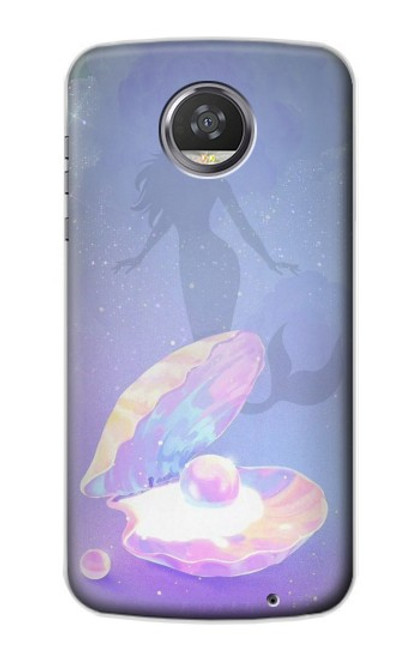 S3823 Beauty Pearl Mermaid Case For Motorola Moto Z2 Play, Z2 Force