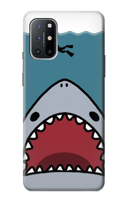 S3825 Cartoon Shark Sea Diving Case For OnePlus 8T
