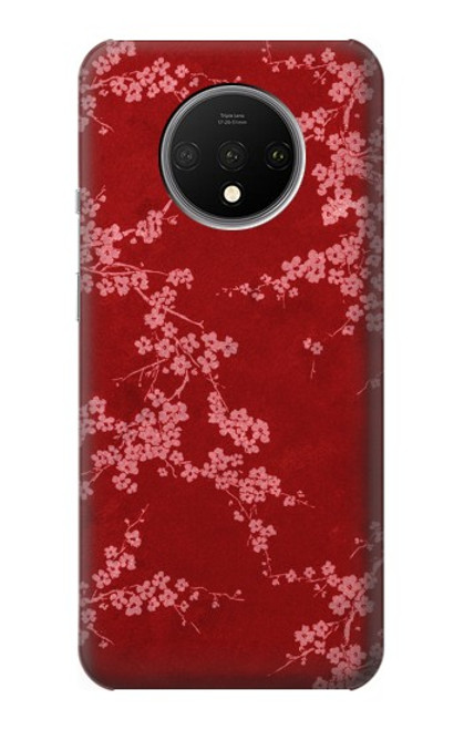 S3817 Red Floral Cherry blossom Pattern Case For OnePlus 7T