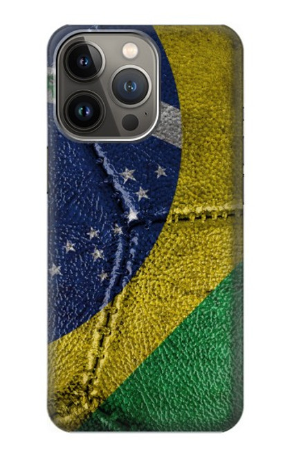 S3297 Brazil Flag Vintage Football Graphic Case For iPhone 13 Pro