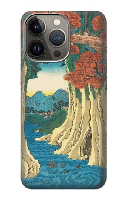 S3348 Utagawa Hiroshige The Monkey Bridge Case For iPhone 13 Pro