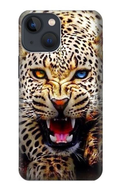 S1932 Blue Eyed Leopard Case For iPhone 13 mini