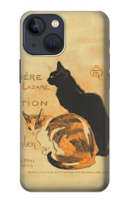 S3229 Vintage Cat Poster Case For iPhone 13 mini