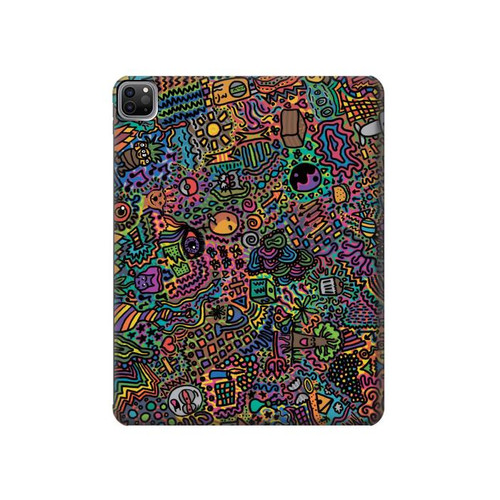 S3815 Psychedelic Art Hard Case For iPad Pro 12.9 (2022,2021,2020,2018, 3rd, 4th, 5th, 6th)