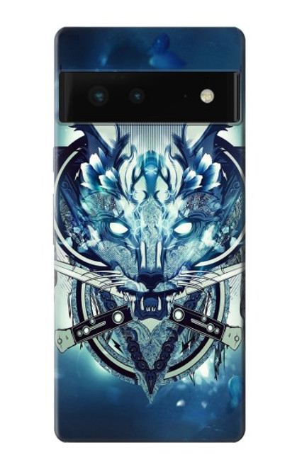 S1135 Wolf with knives Rock Case For Google Pixel 6