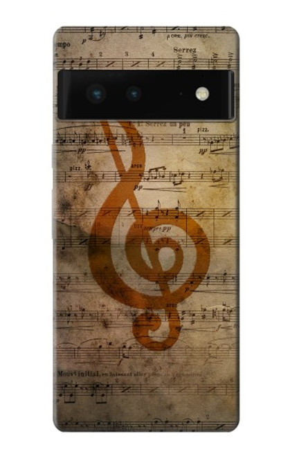 S2368 Sheet Music Notes Case For Google Pixel 6