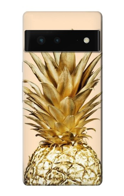 S3490 Gold Pineapple Case For Google Pixel 6