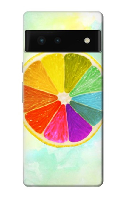 S3493 Colorful Lemon Case For Google Pixel 6