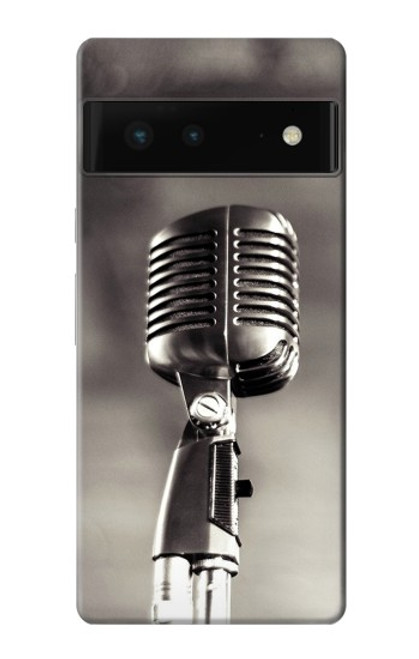 S3495 Vintage Microphone Case For Google Pixel 6