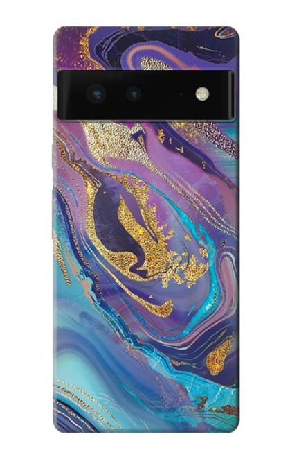 S3676 Colorful Abstract Marble Stone Case For Google Pixel 6