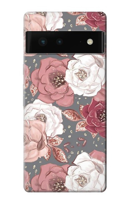 S3716 Rose Floral Pattern Case For Google Pixel 6