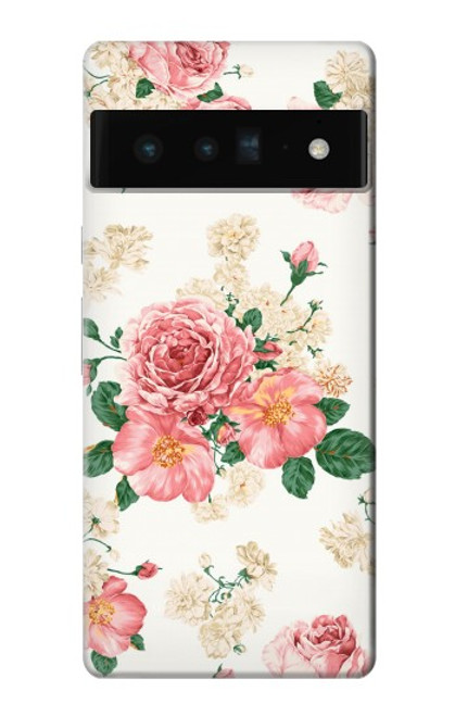 S1859 Rose Pattern Case For Google Pixel 6 Pro
