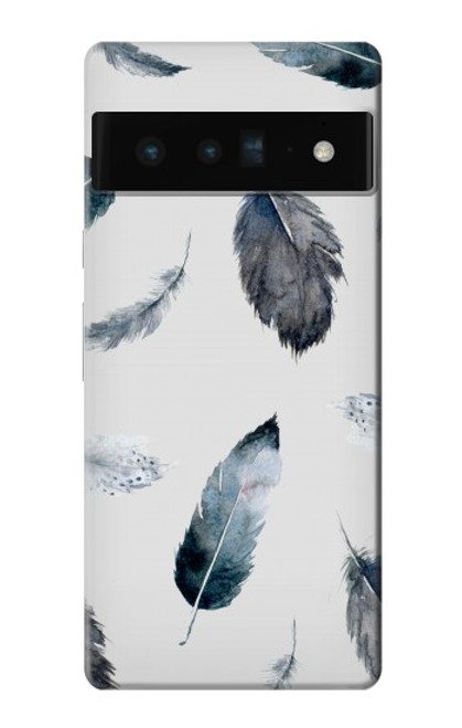 S3085 Feather Paint Pattern Case For Google Pixel 6 Pro