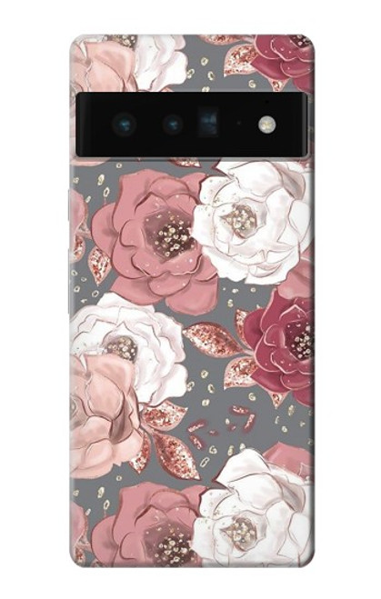 S3716 Rose Floral Pattern Case For Google Pixel 6 Pro