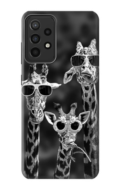 S2327 Giraffes With Sunglasses Case For Samsung Galaxy A52s 5G