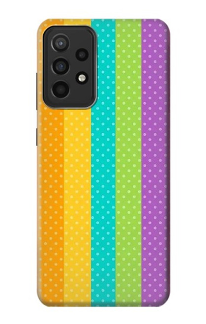 S3678 Colorful Rainbow Vertical Case For Samsung Galaxy A52s 5G