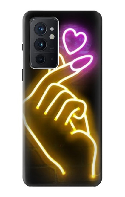S3512 Cute Mini Heart Neon Graphic Case For OnePlus 9RT 5G