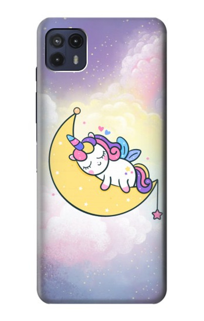 S3485 Cute Unicorn Sleep Case For Motorola Moto G50 5G [for G50 5G only. NOT for G50]