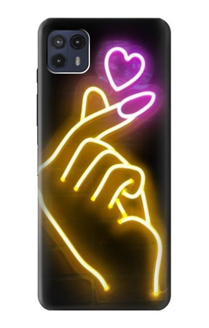 S3512 Cute Mini Heart Neon Graphic Case For Motorola Moto G50 5G [for G50 5G only. NOT for G50]