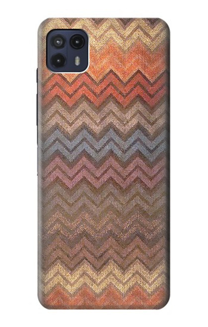 S3752 Zigzag Fabric Pattern Graphic Printed Case For Motorola Moto G50 5G [for G50 5G only. NOT for G50]