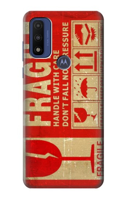 S3552 Vintage Fragile Label Art Case For Motorola G Pure