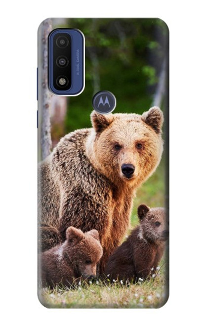 S3558 Bear Family Case For Motorola G Pure