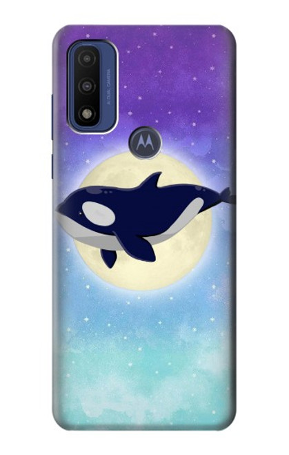 S3807 Killer Whale Orca Moon Pastel Fantasy Case For Motorola G Pure