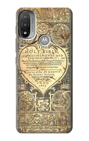 S0330 Bible Page Case For Motorola Moto E20,E30,E40