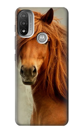 S1595 Beautiful Brown Horse Case For Motorola Moto E20,E30,E40