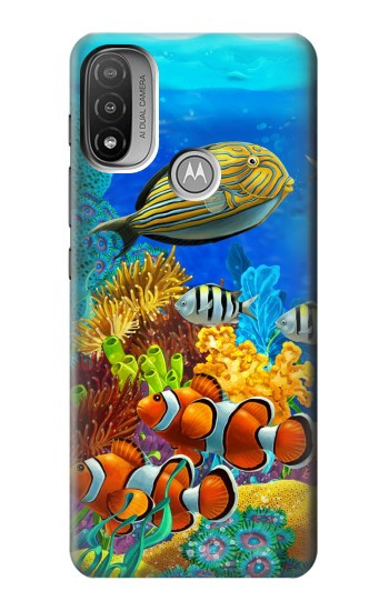 S2568 Sea Seabed Fish Corals Underwater Ocean Case For Motorola Moto E20,E30,E40