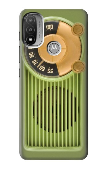 S2656 Vintage Bakelite Radio Green Case For Motorola Moto E20,E30,E40