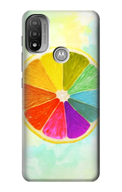 S3493 Colorful Lemon Case For Motorola Moto E20,E30,E40