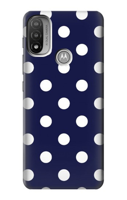 S3533 Blue Polka Dot Case For Motorola Moto E20,E30,E40