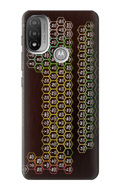 S3544 Neon Honeycomb Periodic Table Case For Motorola Moto E20,E30,E40