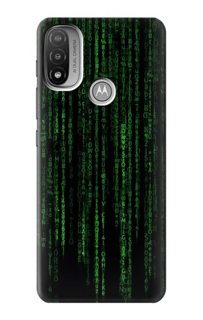 S3668 Binary Code Case For Motorola Moto E20,E30,E40