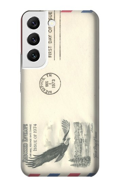 S3551 Vintage Airmail Envelope Art Case For Samsung Galaxy S22