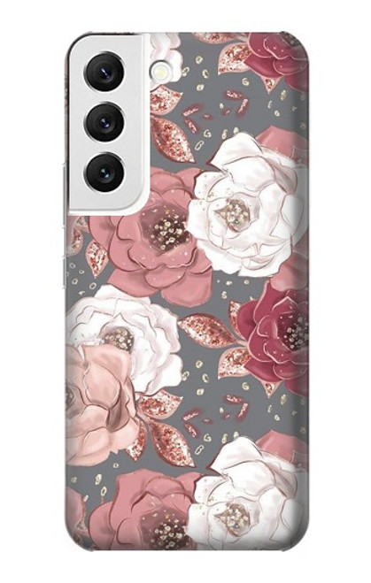 S3716 Rose Floral Pattern Case For Samsung Galaxy S22