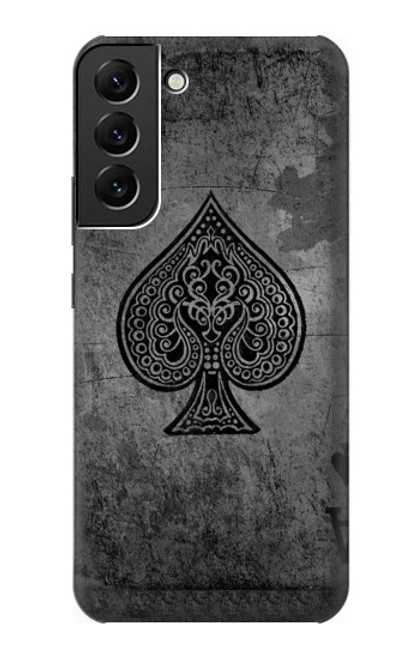 S3446 Black Ace Spade Case For Samsung Galaxy S22 Plus
