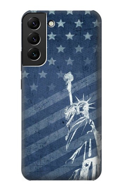 S3450 US Flag Liberty Statue Case For Samsung Galaxy S22 Plus
