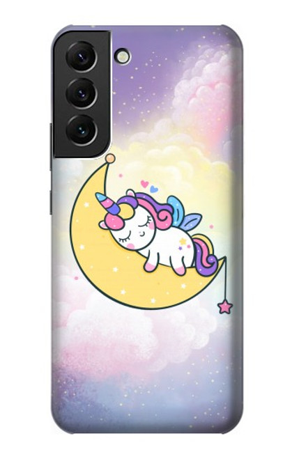 S3485 Cute Unicorn Sleep Case For Samsung Galaxy S22 Plus