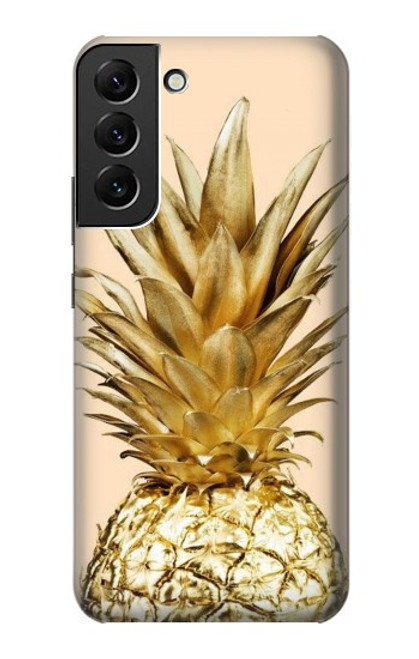 S3490 Gold Pineapple Case For Samsung Galaxy S22 Plus