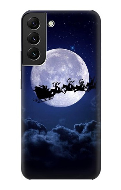 S3508 Xmas Santa Moon Case For Samsung Galaxy S22 Plus