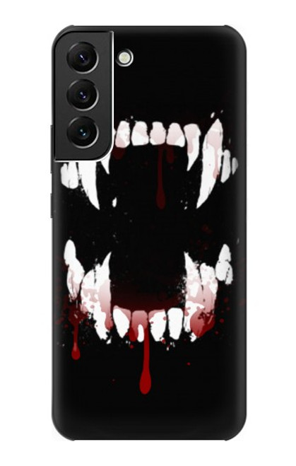 S3527 Vampire Teeth Bloodstain Case For Samsung Galaxy S22 Plus
