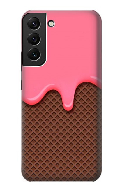 S3754 Strawberry Ice Cream Cone Case For Samsung Galaxy S22 Plus