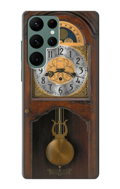 S3173 Grandfather Clock Antique Wall Clock Case For Samsung Galaxy S22 Ultra