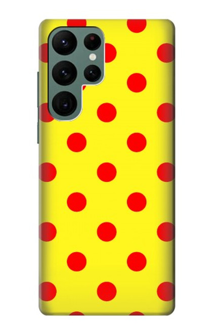S3526 Red Spot Polka Dot Case For Samsung Galaxy S22 Ultra